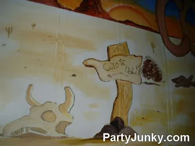 Venue sign and event banner at Coyote Ugly Bar & Grill