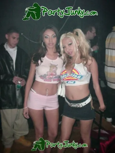 Guests posing for the camera at the Suga Free concert, Dec 14, 2003