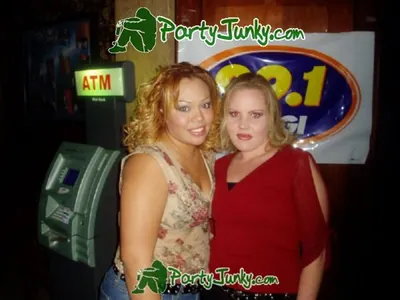 Guests posing for the camera at the Suga Free concert, Dec 14, 2003